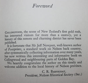 Collingwood: A History of the Area from Earliest Days to 1912 by J.N.W. Newport. SIGNED BY AUTHOR.