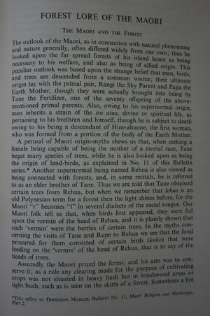 Forest Lore of the Maori With Methods of Snaring, Trapping, and Preserving Birds and Rats, Uses of Berries, Roots, Fern-Roots, and Forest Products, with Mythological Notes on Origins, Karakia Used etc by Elsdon Best.