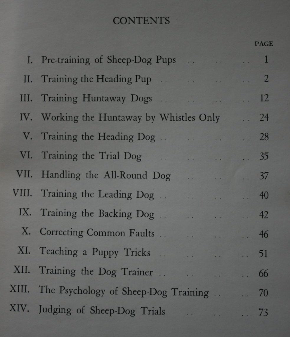 The Shepherd's Dogs: Their Training for Mustering and Trial Work by C. W. G. Hartley.