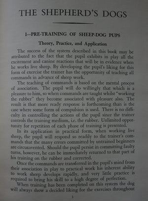 The Shepherd's Dogs: Their Training for Mustering and Trial Work by C. W. G. Hartley.