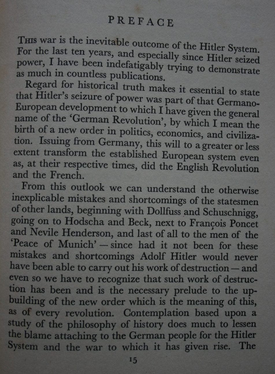 Germany Tomorrow by Otto Strasser. (Author of Hitler and I).