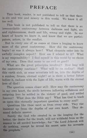 The Great Controversy between Christ and Satan during the Christian dispensation by Ellen G. White.