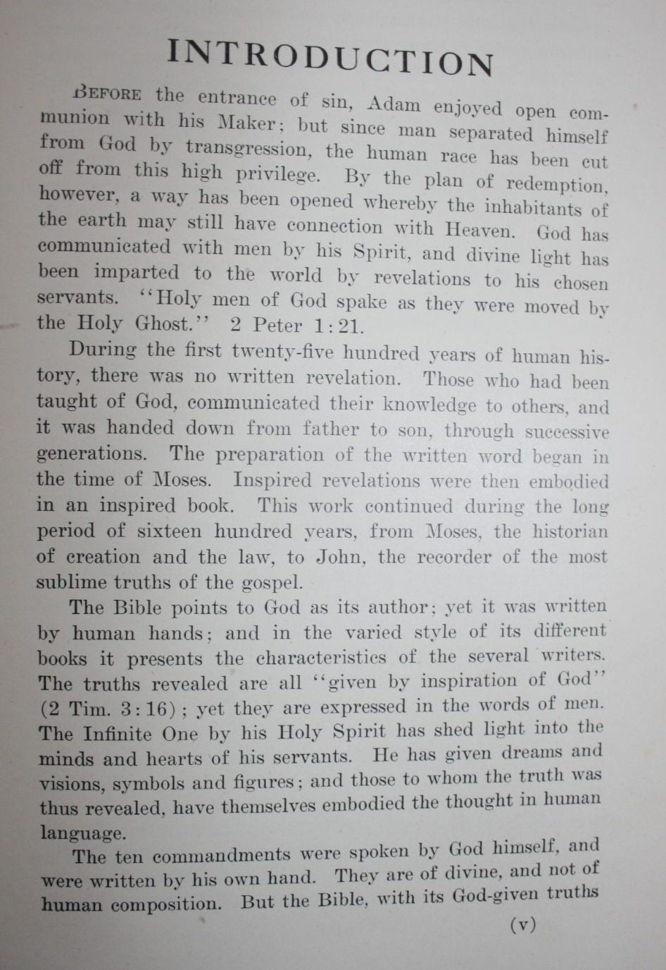 The Great Controversy between Christ and Satan during the Christian dispensation by Ellen G. White.