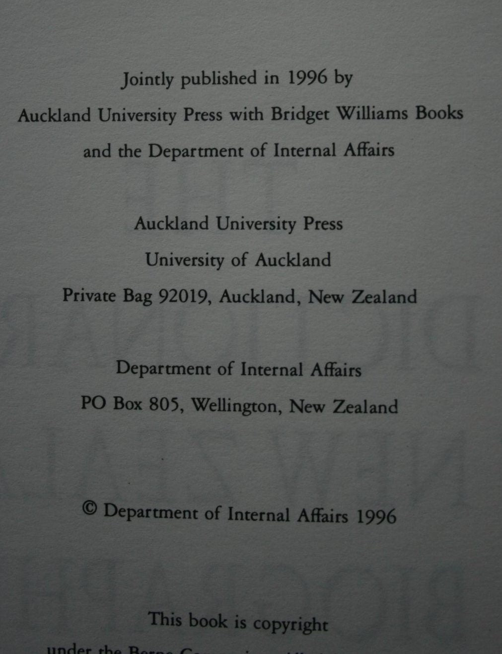 The Dictionary of New Zealand Biography vols 1-3.