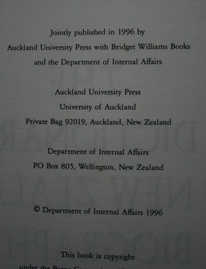 The Dictionary of New Zealand Biography vols 1-3.