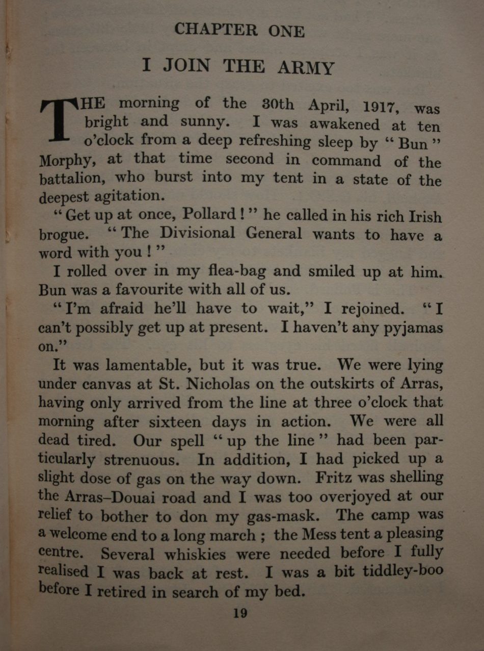 Fire - Eater the Memoirs of a V.C. by Captain A. O. Pollard.