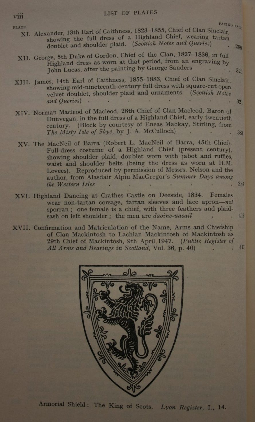 The Clans, Septs, and Regiments of the Scottish Highlands by Frank Adam.