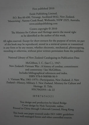 New Zealand's Vietnam War: A History of Combat, Commitment and Controversy by Ian McGibbon.