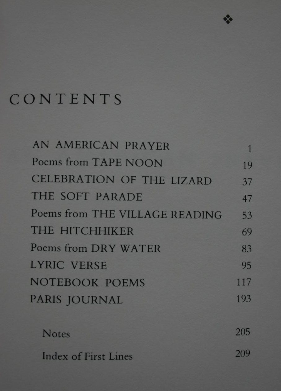 The American Night. The Writings of Jim Morrison By Jim Morrison. VERY SCARCE.