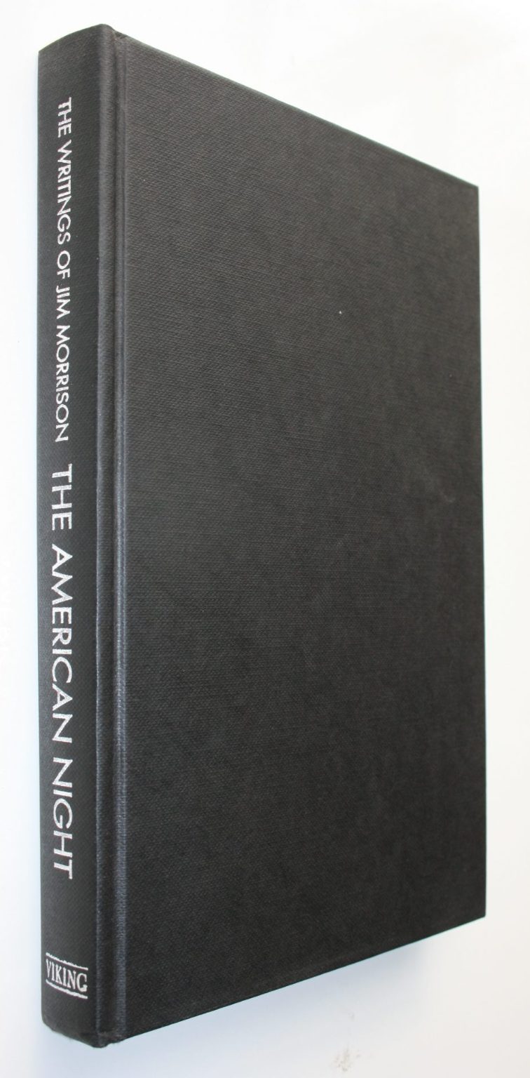 The American Night. The Writings of Jim Morrison By Jim Morrison. VERY SCARCE.