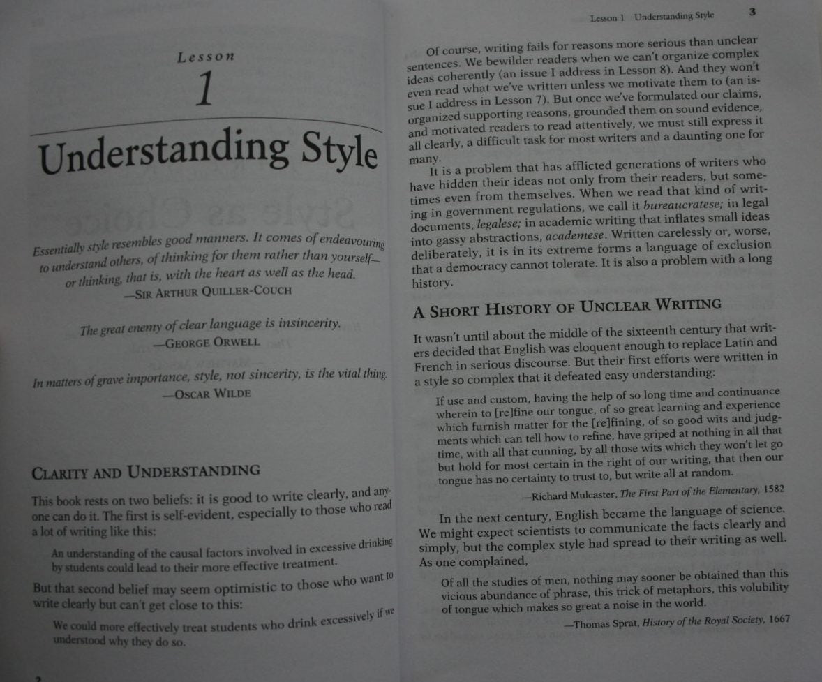 Style Lessons in Clarity and Grace. (11th edition) By Joseph M. Williams, Joseph Bizup.