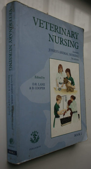 Veterinary Nursing. Pergamon Veterinary Handbook. Book one and two. By D.R. Lane,  Barbara Cooper.