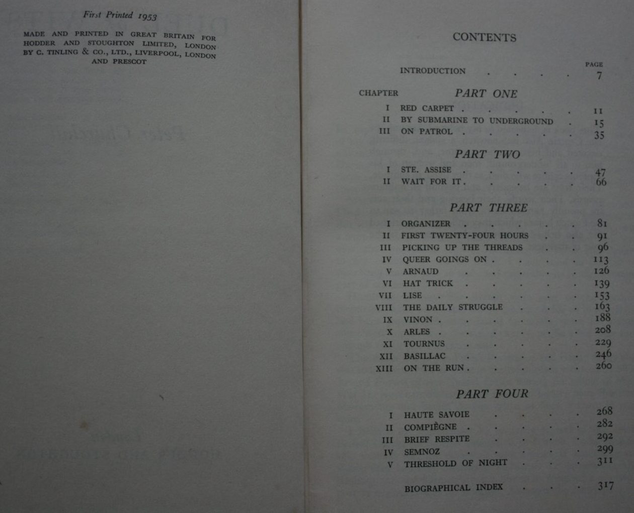 Duel of Wits - His Record of Three Missions into Enemy Territory - Covering the Adventures and Dangers Shared with Odette Until Their Capture Together in April 1943 by Peter Churchill.