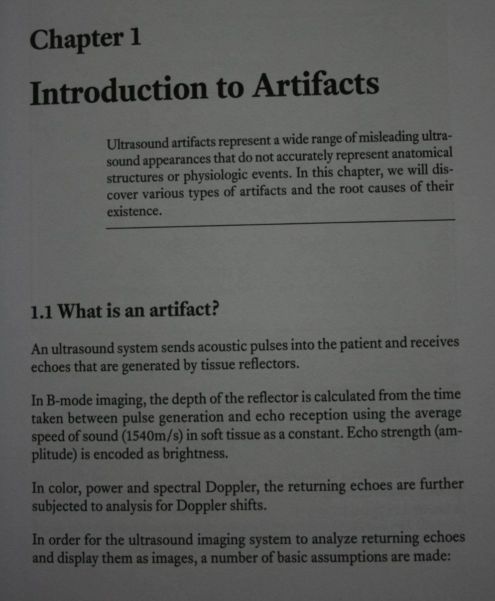 Artifacts in Diagnostic Medical Ultrasound: Grayscale Artifacts by Necas, Martin