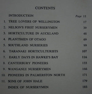 Pioneer Nurserymen of New Zealand by Allen H. Hale.