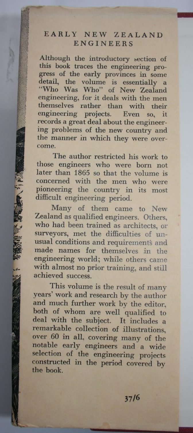 Early New Zealand Engineers by F W Furkert. 1953, first edition.