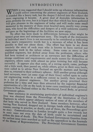 Early New Zealand Engineers by F W Furkert. 1953, first edition.