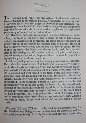 Road Through Kurdistan The Narrative of an Engineer in Iraq by A. M. Hamilton.