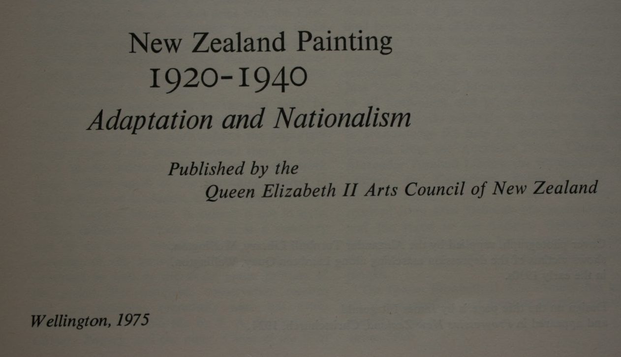 New Zealand Painting: 1920-1940, Adaptation and Nationalism