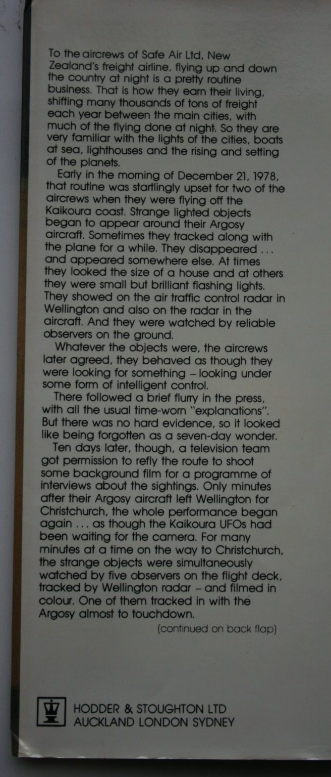 The Kaikoura UFOs. By Bill Startup