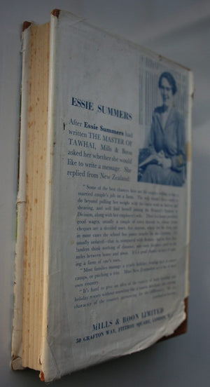 The Master of Tawhai (First Edition 1959). By Essie Summers