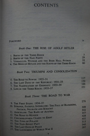 The Rise And Fall Of The Third Reich. By William L. Shirer