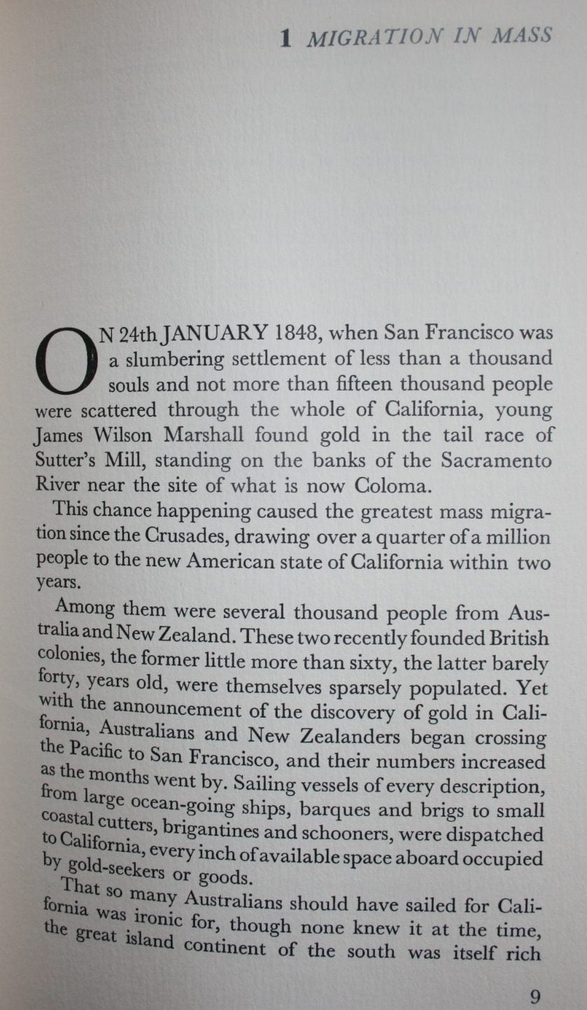 GOLD FLEET FOR CALIFORNIA - FORTY-NINERS FROM AUSTRALIA AND NEW ZEALAND. By Charles Bateson