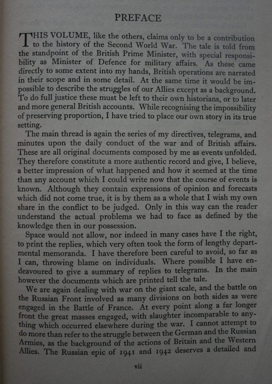 The Second World War. Volumes 1 - 5. by Winston S. Churchill.