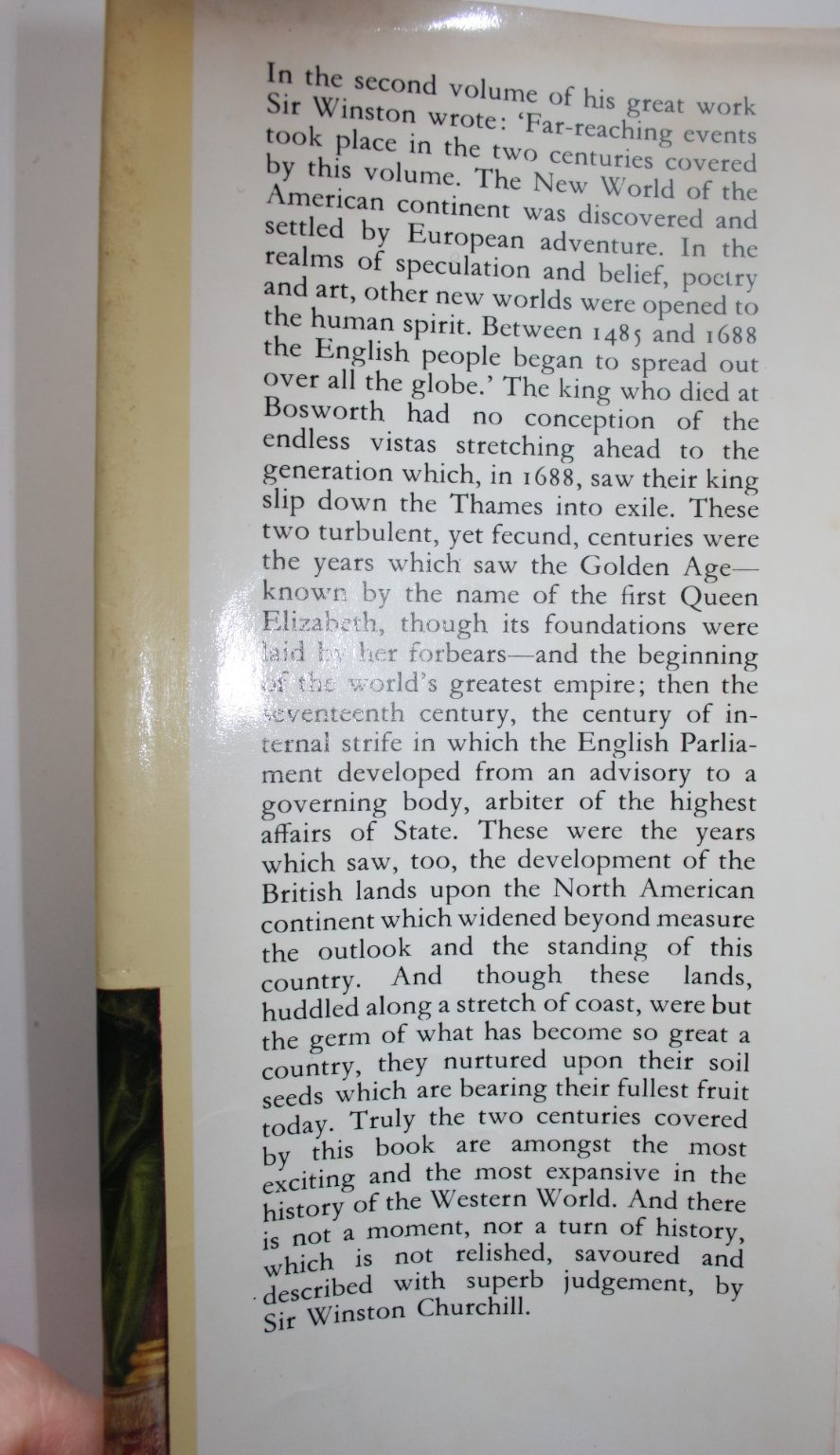 A History of the English Speaking Peoples Volumes 1 - 4. by Winston S. Churchill.