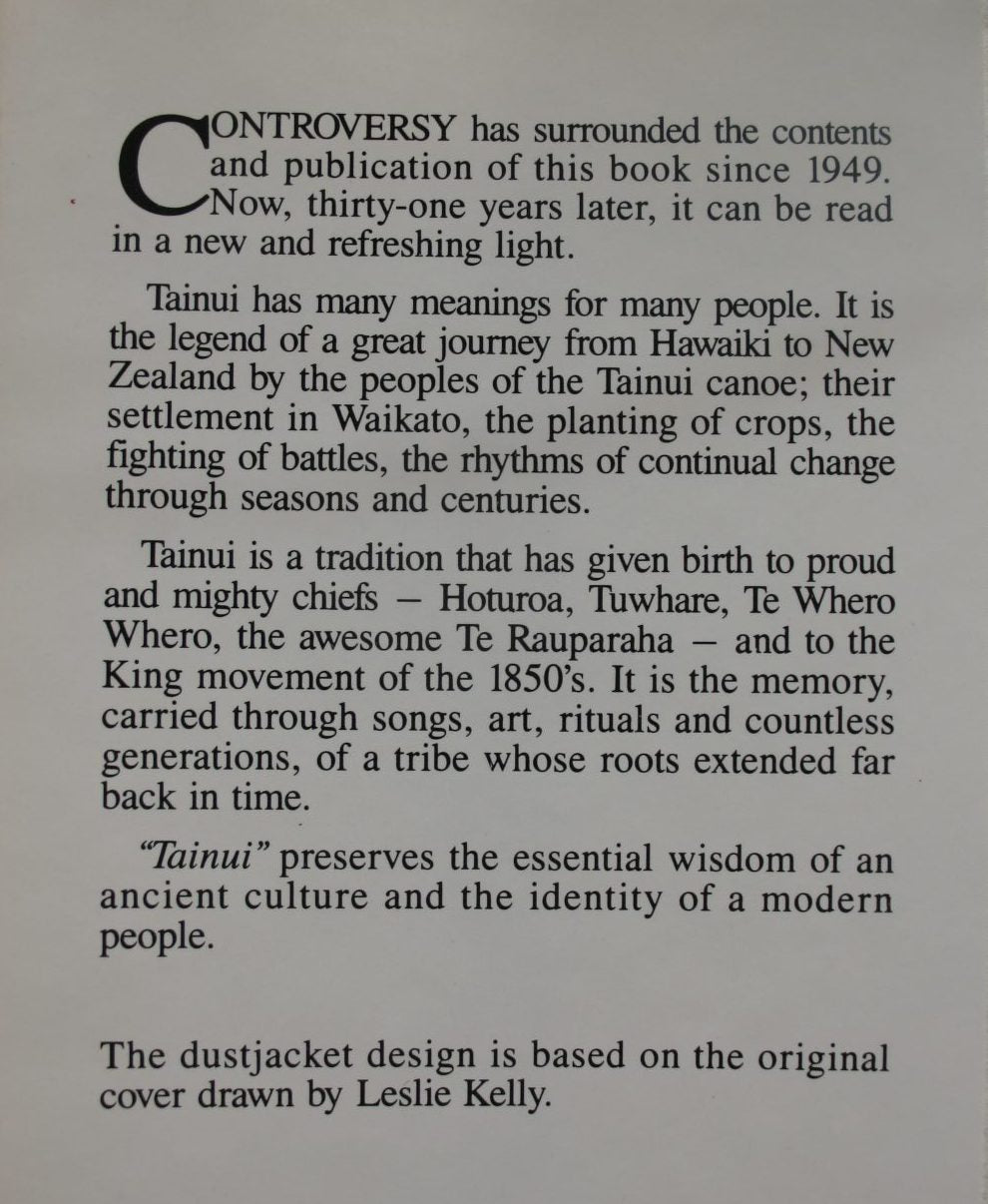 Tainui The Story of Hoturoa and His Descendants by Leslie G Kelly.