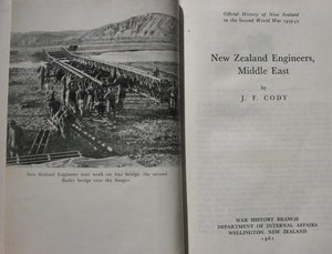 New Zealand Engineers, Middle East. Official History of New Zealand in the Second World War, 1939-1945. By J. F. Cody.