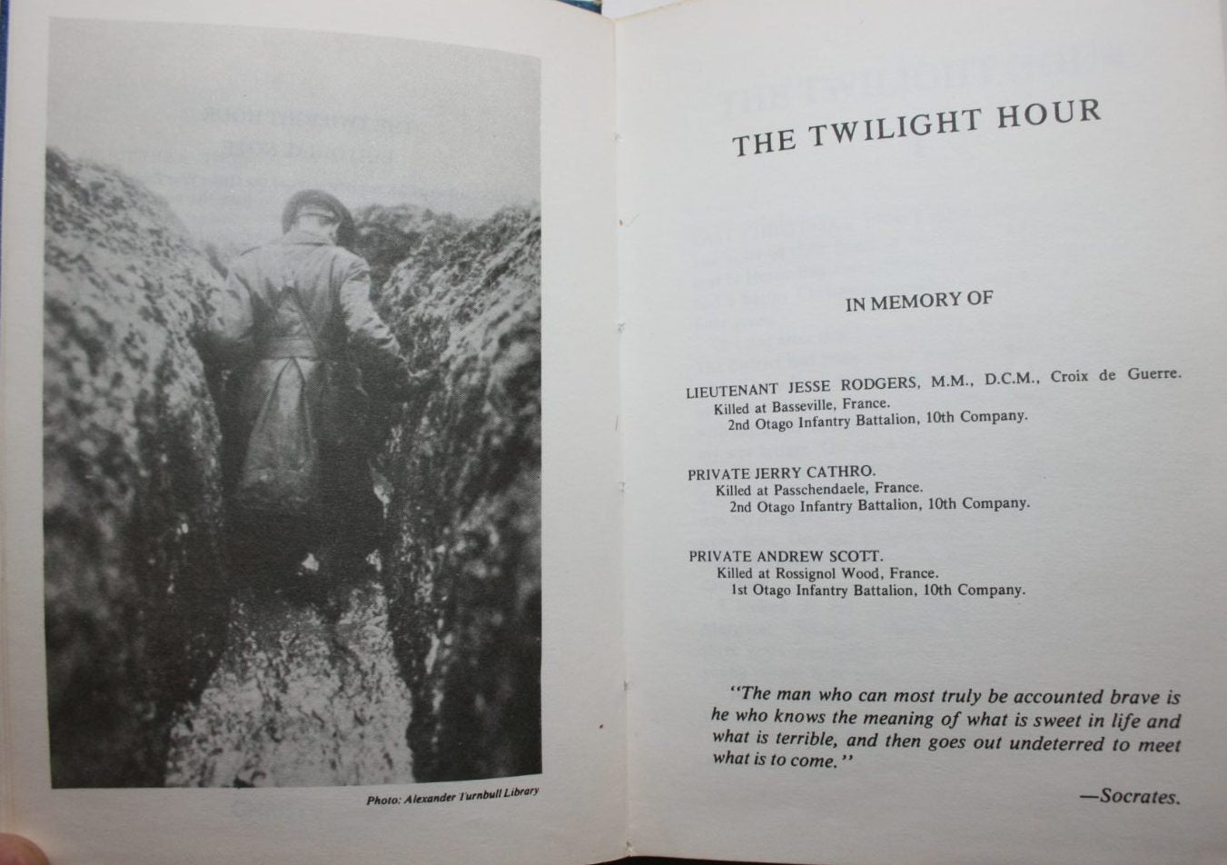 The Twilight Hour: A Personal Account of World War I by William Taylor.