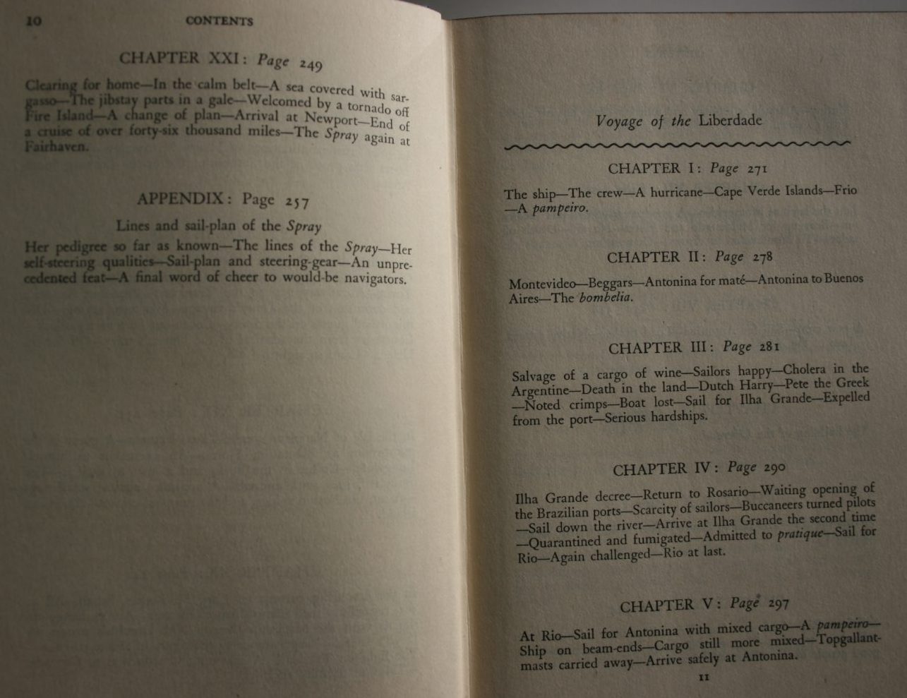 Sailing alone around the world and Voyage of the Liberade. By Captain Joshua Slocum (1949)