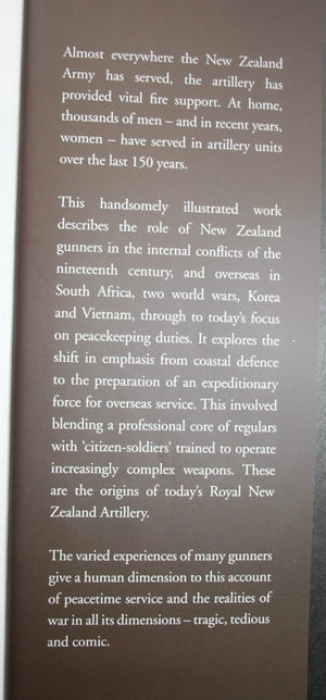 The Gunners History of the Royal NZ Artillery Corps By Alan Henderson, David Green, Peter Cooke.