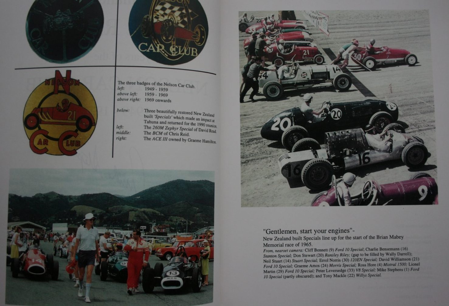 The Tahunanui Beach Motor Racing Years of the Nelson Car club 1949-1977 by Mike Stephens. SIGNED LIMITED EDITION