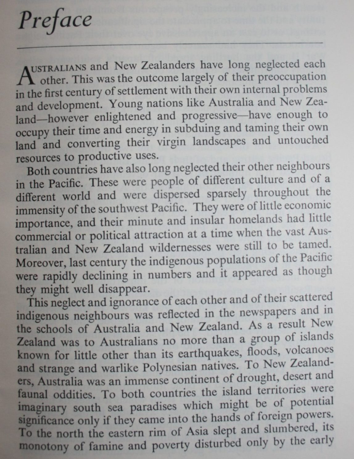 Southwest Pacific, a geography of Australia, New Zealand and their Pacific Island neighbourhoods