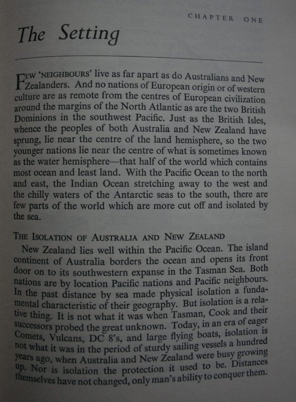 Southwest Pacific, a geography of Australia, New Zealand and their Pacific Island neighbourhoods