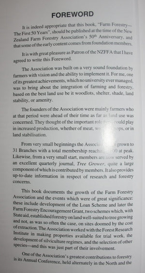 Farm Forestery - The First 50 Years. By Joll Hosking.