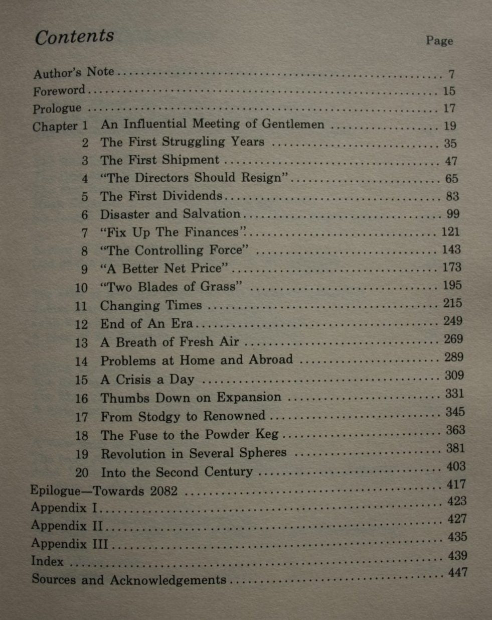 The Keys to Prosperity. History of Southland Frozen Meat Ltd. By Clive A. Lind