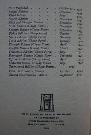 The House at Pooh Corner by A. A. Milne. (1944)