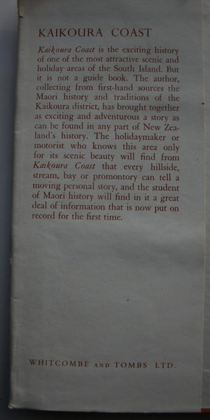 Kaikoura Coast, Maori History, Traditions and Place-Names by W J Elvy.