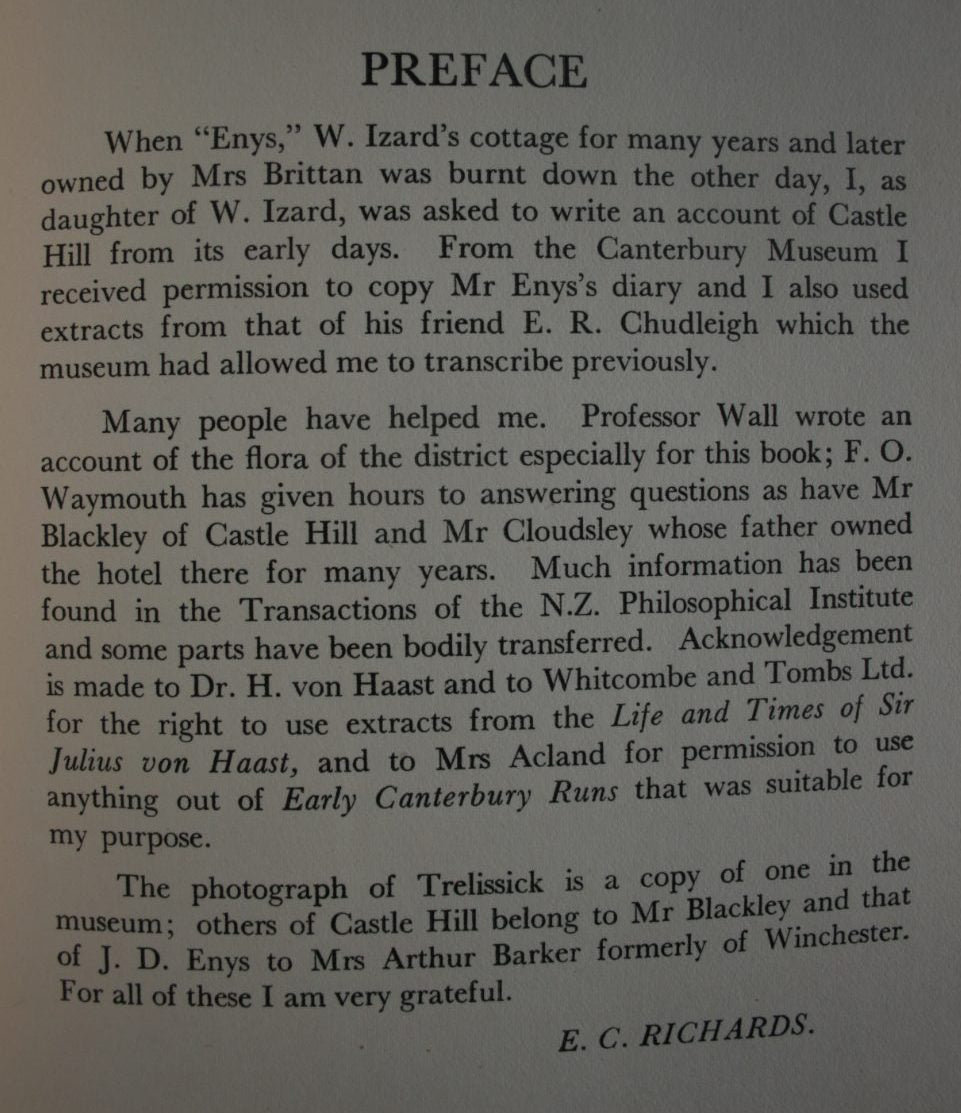 Castle Hill compiled by E. C. Richards.