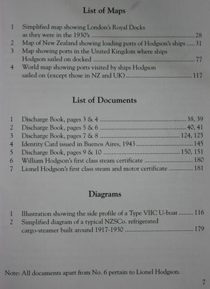 A Merchant Navy Man's Story: An Engineer Officer's Wartime Experiences in the New Zealand Shipping Company, 1939 - 1945 by David Lionel Hodgson. SCARCE.