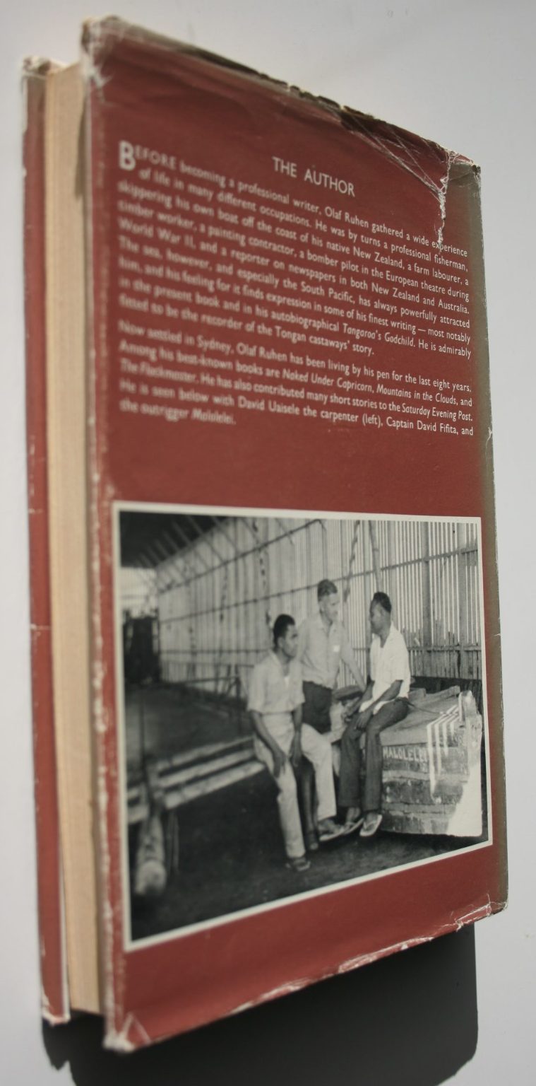 Minerva Reef Fourteen Desperate Weeks with the Castaway Tongans. By Olaf Ruhen. SIGNED BY THE AUTHOR AND THE CAPTAIN. David Fifita, + David's wife: Alapasita Fifita