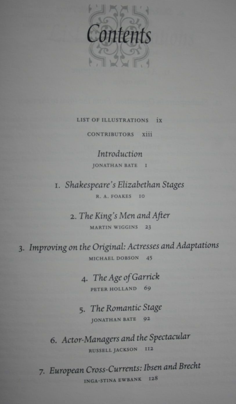 Shakespeare: An Illustrated Stage History. By Jonathan Bate; Professor Russell Jackson