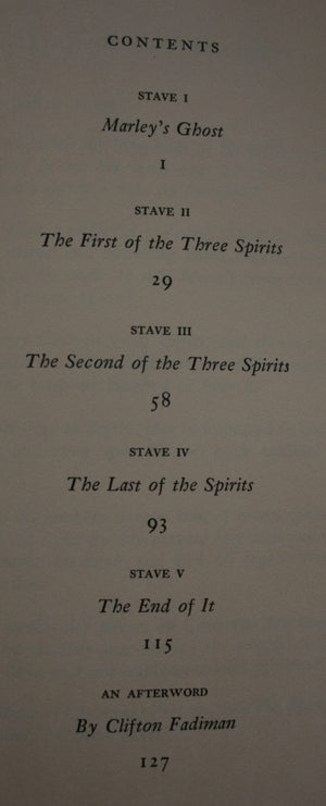 A Christmas Carol; Being a Ghost Story of Christmas By Charles Dickens and Illustrated By John Groth.