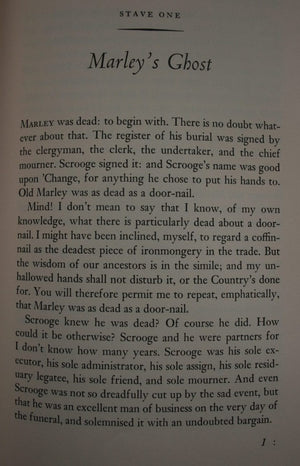 A Christmas Carol; Being a Ghost Story of Christmas By Charles Dickens and Illustrated By John Groth.