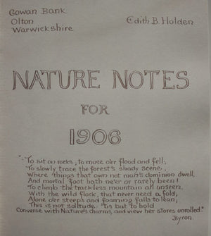 The Country Diary of an Edwardian Lady. by Edith Holden