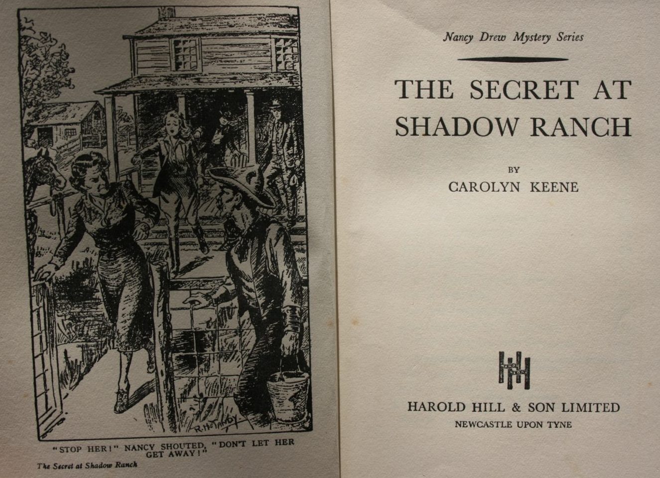 The Secret at Shadow Ranch (Nancy Drew) 1st UK Edition. By Carolyn Keene