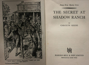 The Secret at Shadow Ranch (Nancy Drew) 1st UK Edition. By Carolyn Keene